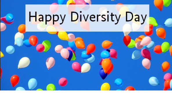 Das BAMF erstellt einen Twitterbeitrag mit einem Bild voller bunter Luftballons und der Aufschrift Happy Diversity Day.